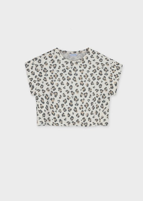 Camiseta m/c estampada        Hueso