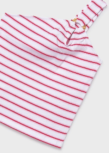 Camiseta tirantes canale      Bco-cereza