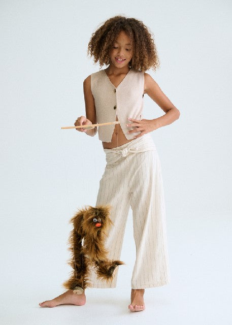 Top tricot botones            Almendra