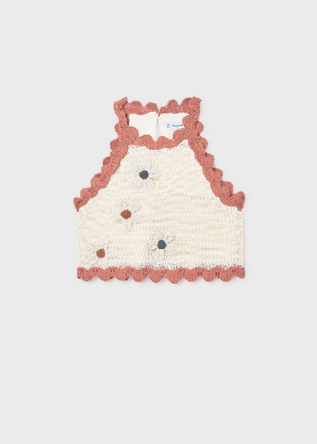 Top tricot flores             Hueso-arci