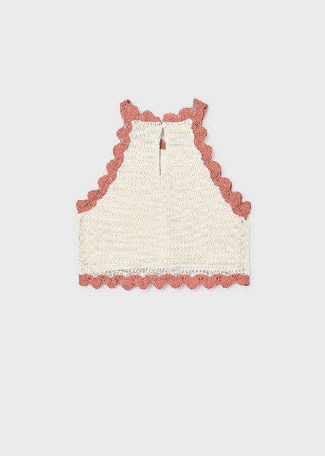 Top tricot flores             Hueso-arci