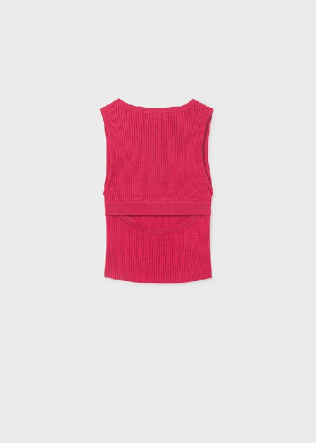 Top tricot cut out espalda    Cereza