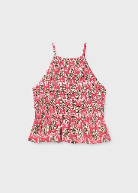 Top punto estampado           Coral