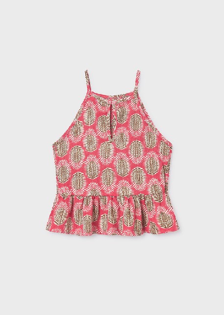 Top punto estampado           Coral