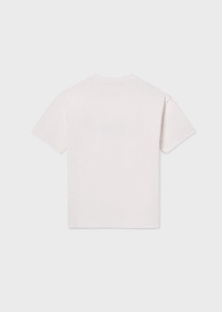 Camiseta m/c formal           Nata