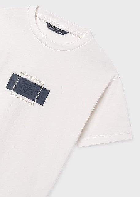 Camiseta m/c formal           Nata