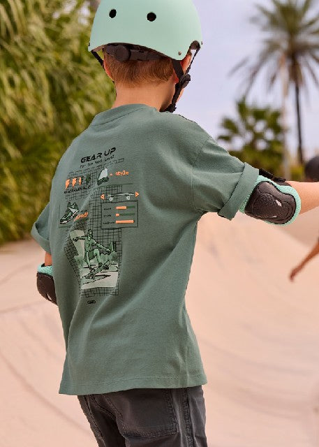 Camiseta m/c back print       Laurel