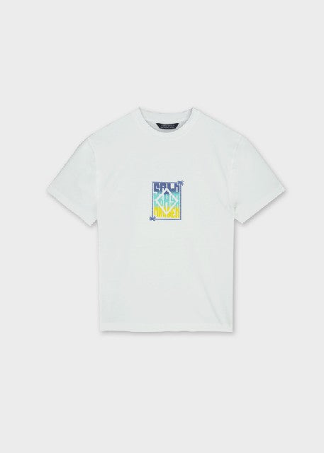 Camiseta m/c back print       Bco-lemon