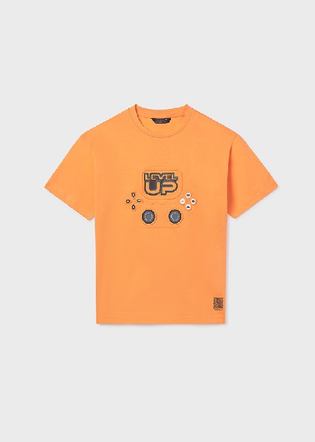 Camiseta m/c embossed         Apricot