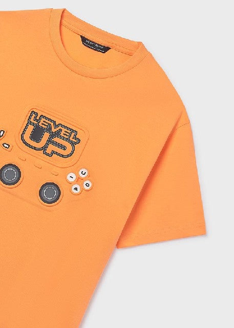 Camiseta m/c embossed         Apricot