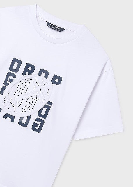 Camiseta m/c embossed         Blanco