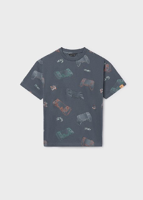 Camiseta m/c estampada        Plomo