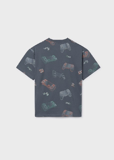 Camiseta m/c estampada        Plomo