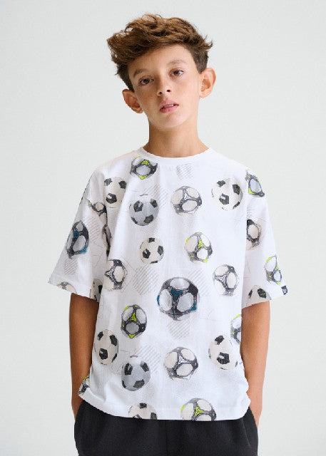 Camiseta m/c estampada        Blanco