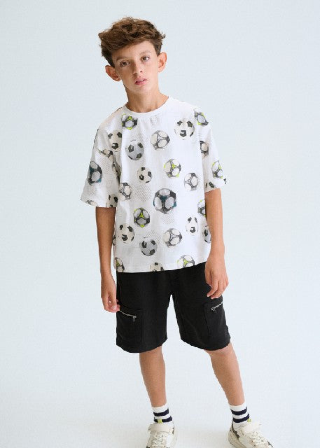 Camiseta m/c estampada        Blanco