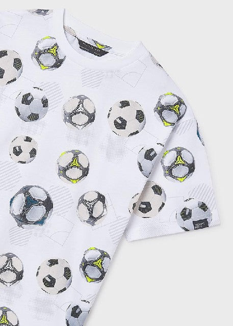 Camiseta m/c estampada        Blanco
