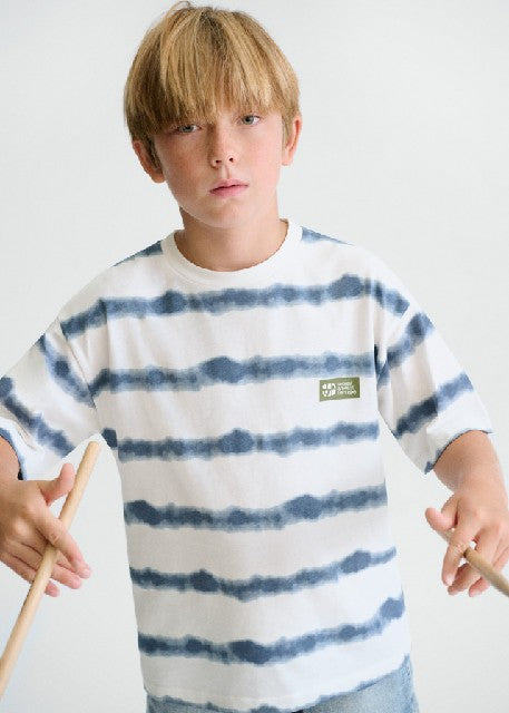 Camiseta m/c estampada        Nata-ocean