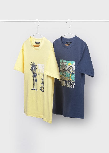 Set 2 camisetas m/c           Lemon-ocea