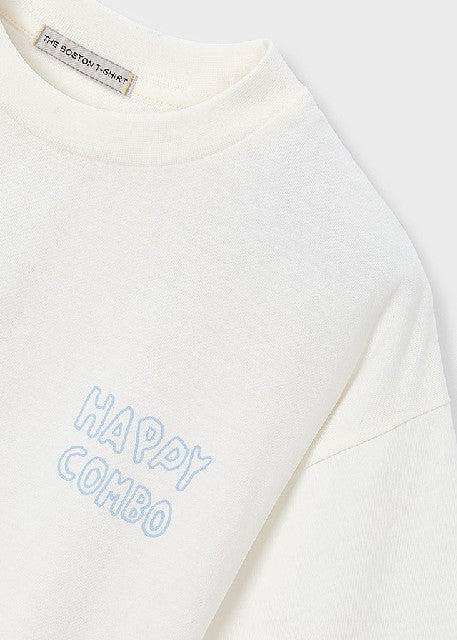 Camiseta m/c -happy combo-    Nata