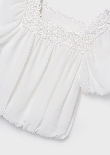 Blusa gasa                    Crudo