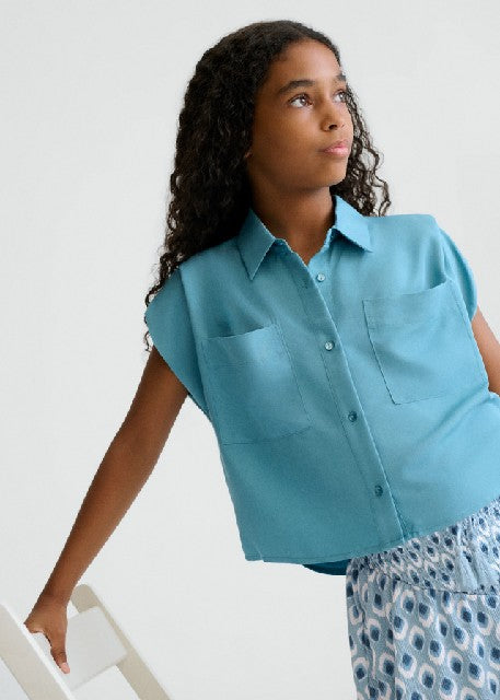 Blusa bolsillos               Jade