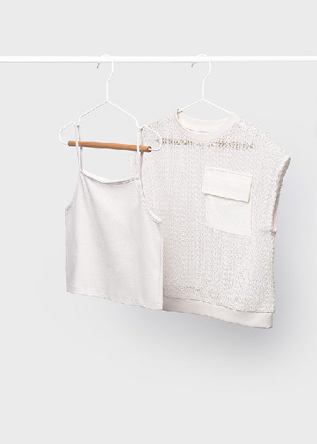 Twin set bolsillo             Hueso