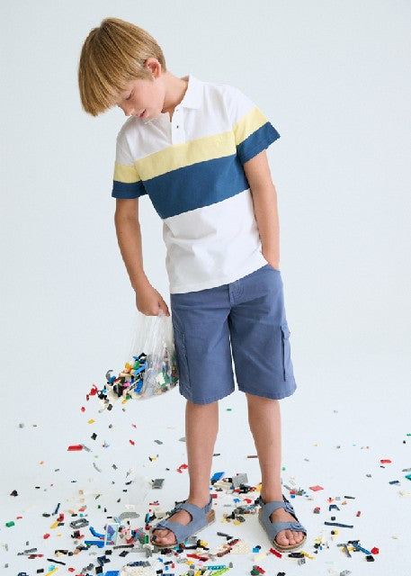 Polo m/c blocking             Bco-lemon