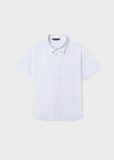 Camisa m/c cuello camisero    Blanco