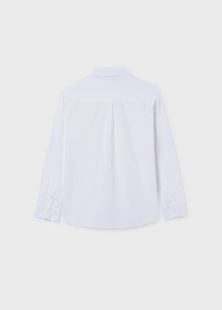 Camisa m/l cuello camisero    Blanco