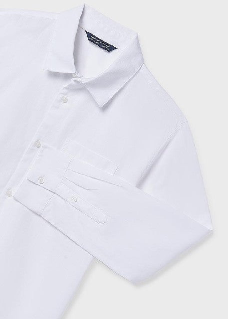 Camisa m/l cuello camisero    Blanco