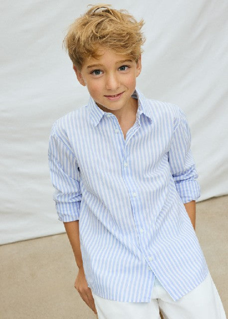 Camisa m/l cuello camisero    Rayas