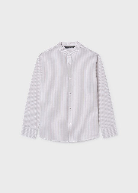 Camisa m/l cuello mao         Piedra
