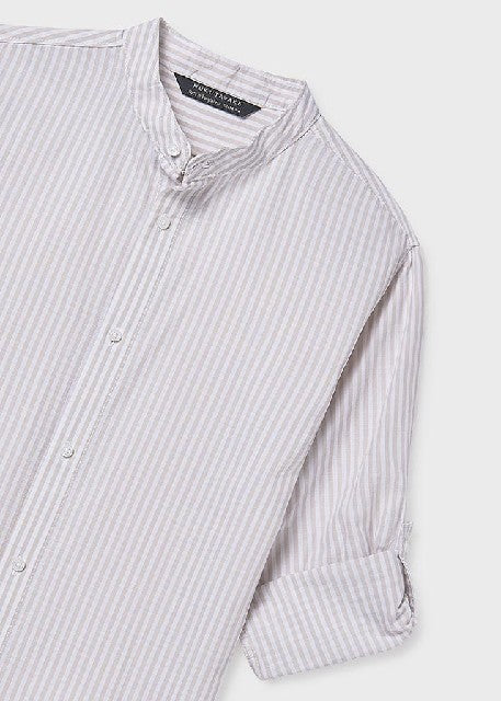 Camisa m/l cuello mao         Piedra