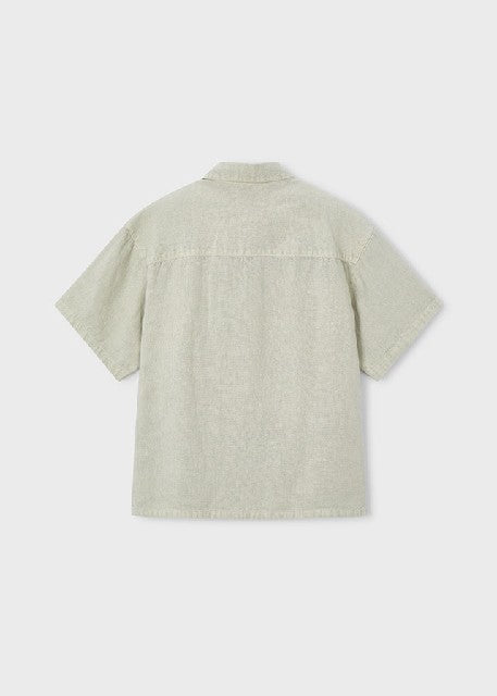 Camisa m/c lino comfy         Oliva
