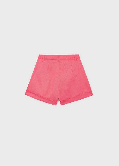 Pantalon corto imitacion lino Coral