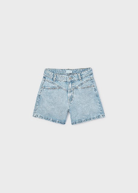 Pantalon corto tejano remache Claro