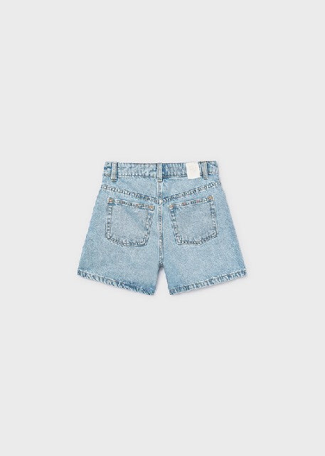 Pantalon corto tejano remache Claro