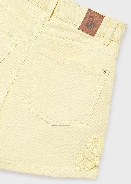 Pantalon corto sarga fantasia Vainilla