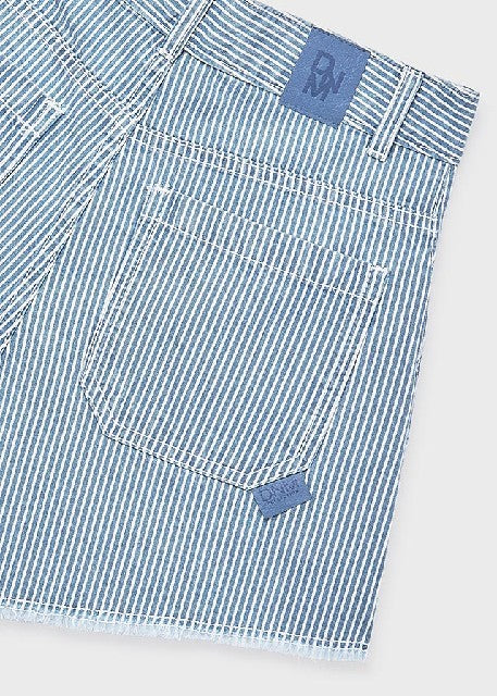 Pantalon corto rayas tejanas  Indigo