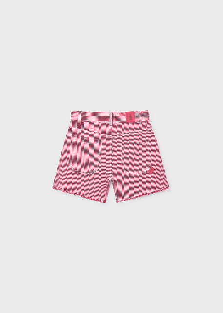 Pantalon corto rayas tejanas  Cereza