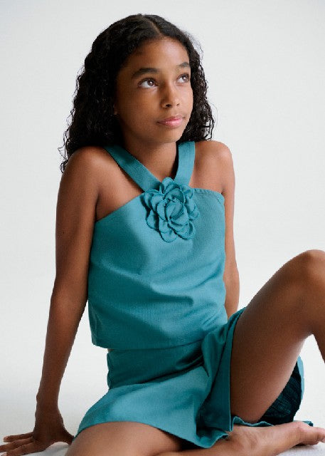 Conj. short flor              Jade