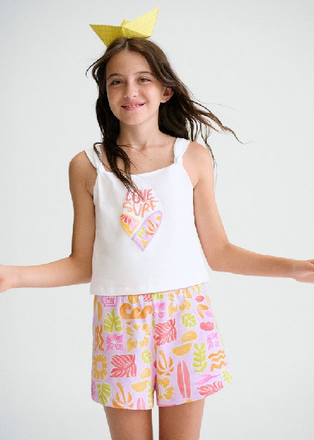 Conj. short estampado         Lilac