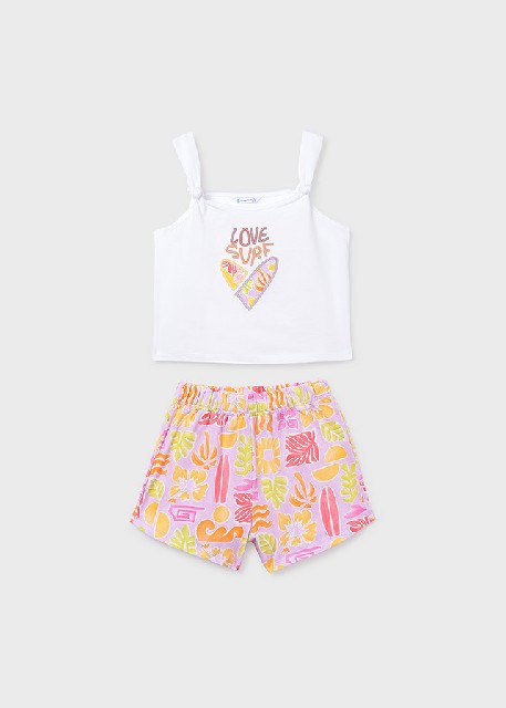 Conj. short estampado         Lilac