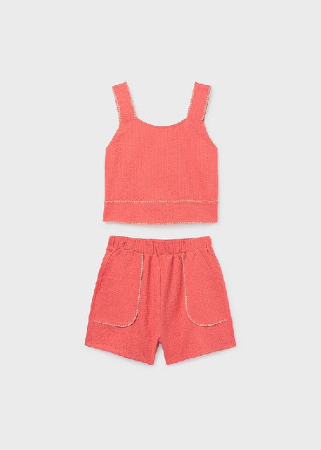 Conj. short puntada concha    Flamingo