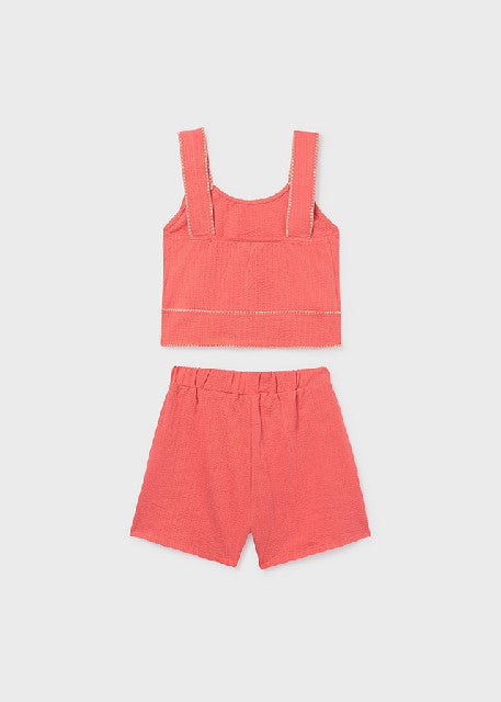 Conj. short puntada concha    Flamingo