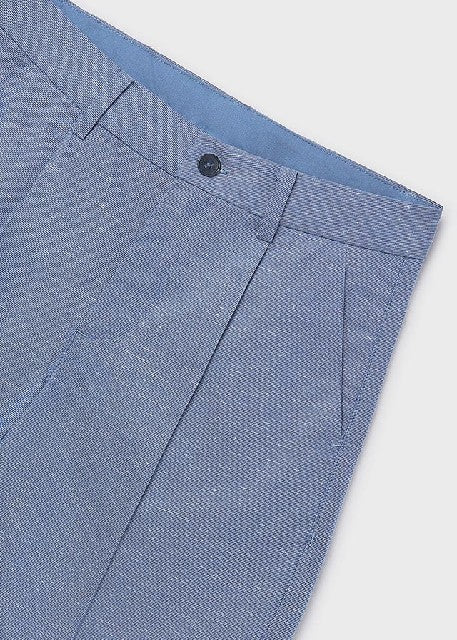 Bermuda lino suiting          Añil
