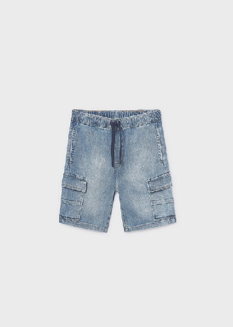 Bermuda denim cargo           Medio