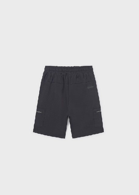Bermuda interlock cremalleras Negro