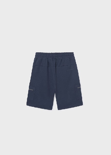 Bermuda interlock cremalleras Marino