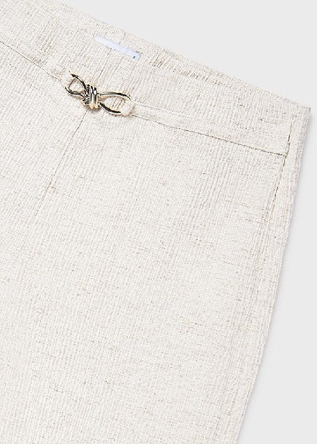 Pantalon largo imitacion lino Lino